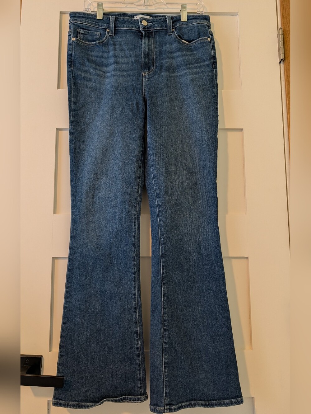 PAIGE High Rise Laurel Canyon Bootcut Jeans Women’s Size 31 Medium Wash Stretch